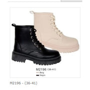 Botas Bubble Bobble M2196 Beige Cordón Invierno 24