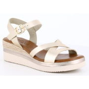 Sandalias Rivera 5564 Platino Hebilla