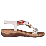 Sandalias CHIKA 10 RIGATONE 04 Blanco elásticos