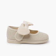 Zapatos TOKOLATE 1208-11 Beige Velcro Vestir