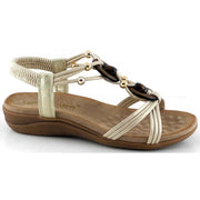 Sandalias AMARPIES ABZ28685 Bronce Elásticos