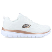 Deportivo Skechers 12615 Blanco Oro Cordón