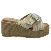 Sandalias MARCA BLANCA TF3535 Beige Hebilla