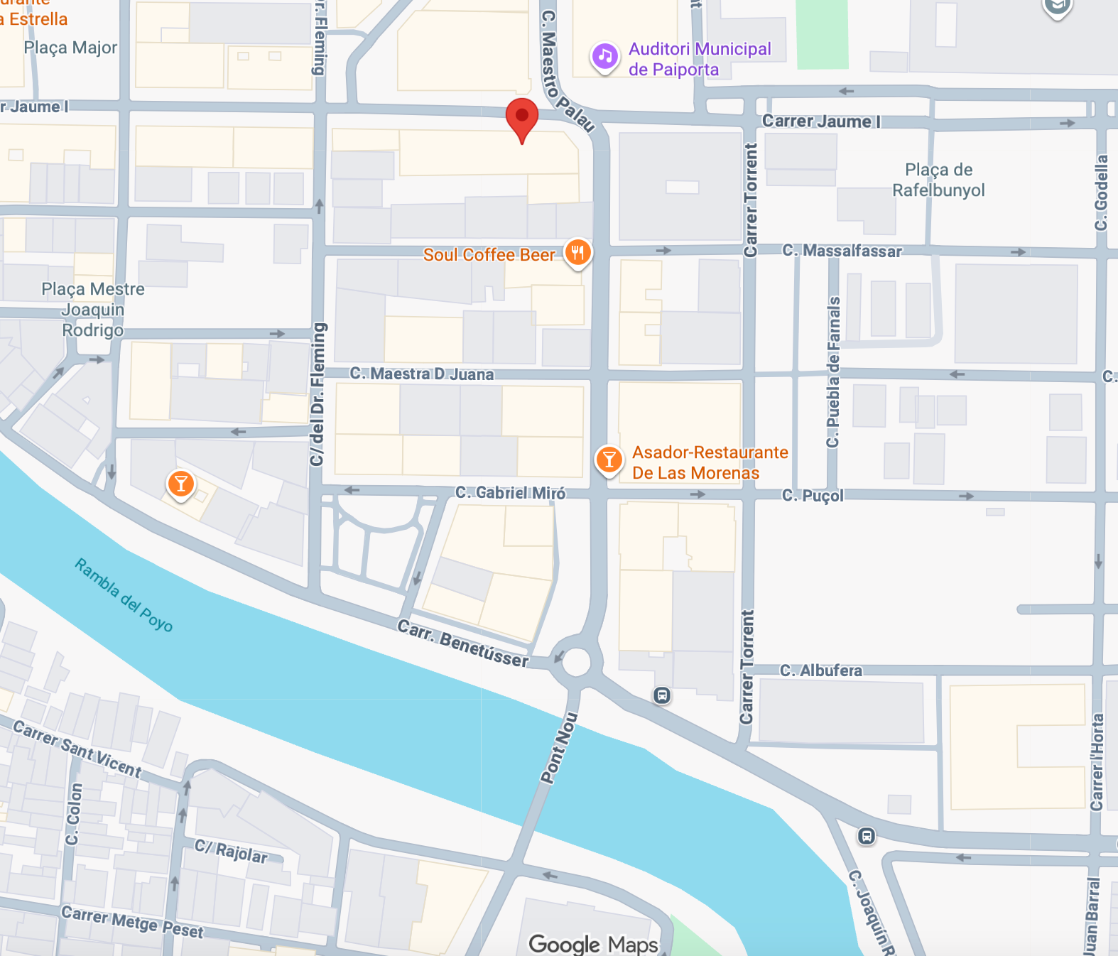 Mapa de ubicación de Rivera Calzados en Paiporta
